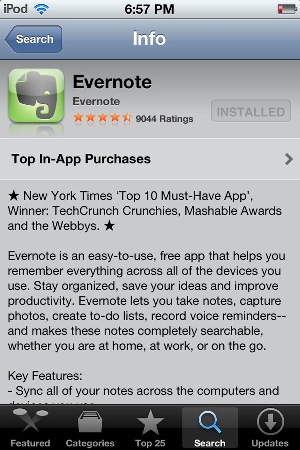 Go to the app store and get Evernote  ( it's free!)