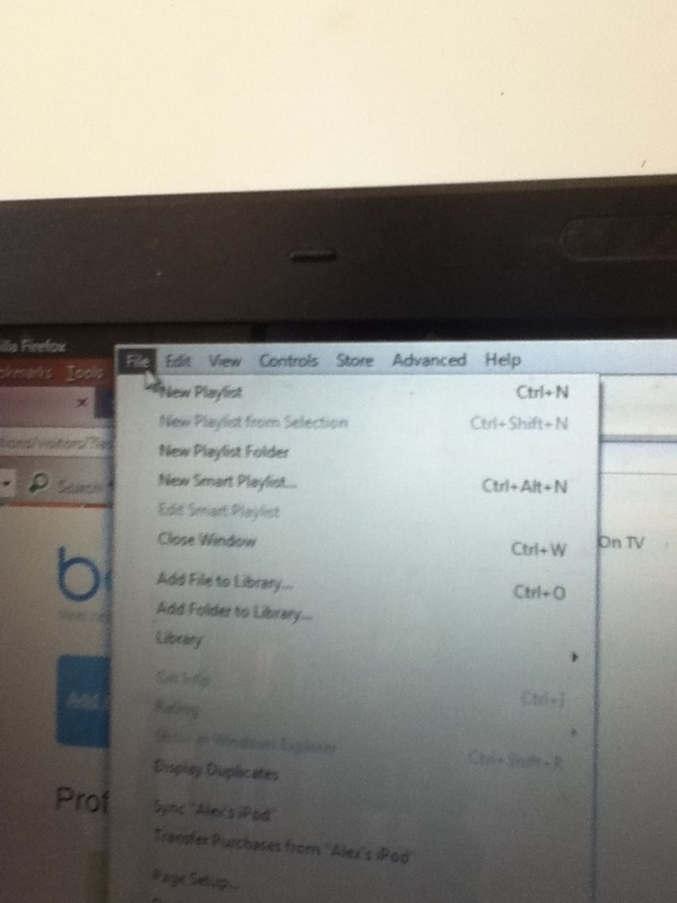 Go to the file section on the toolbar .