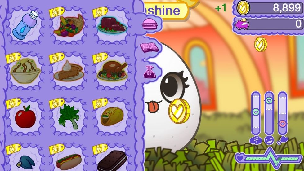 Go to the food thing