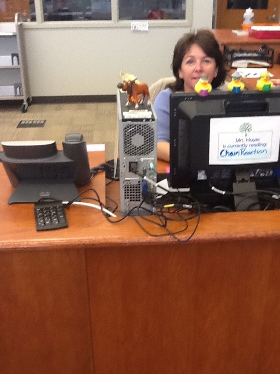 Go to the front desk.