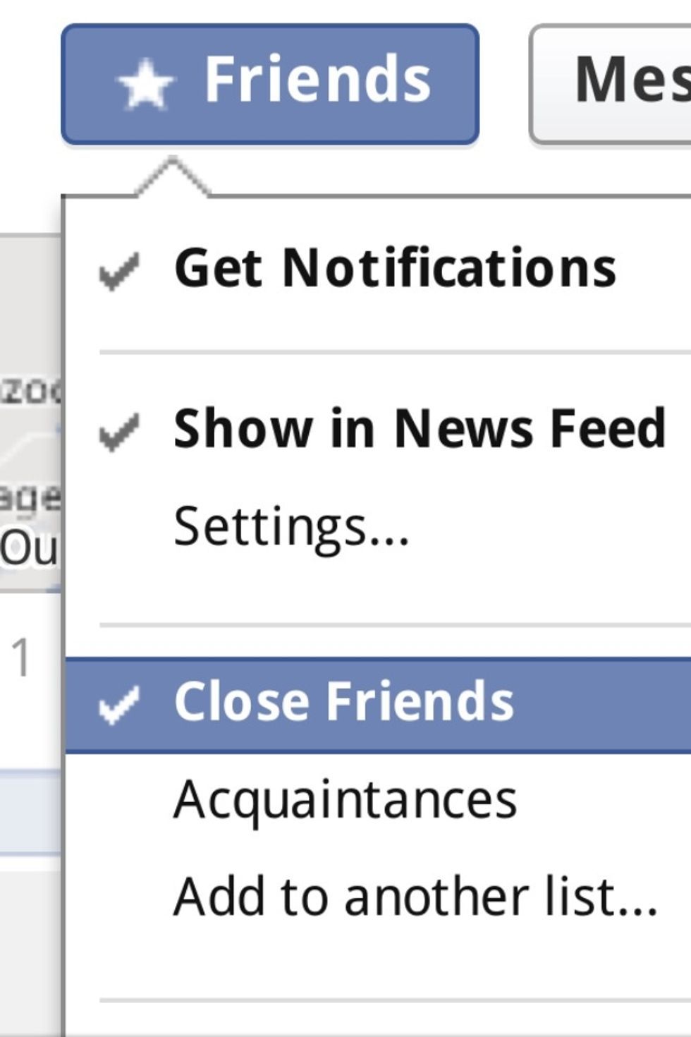 Go to the page of your friend you want to turn notifications off. They're most likely marked as 