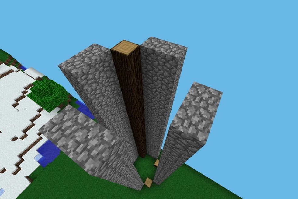 Go to the same level as the cobble