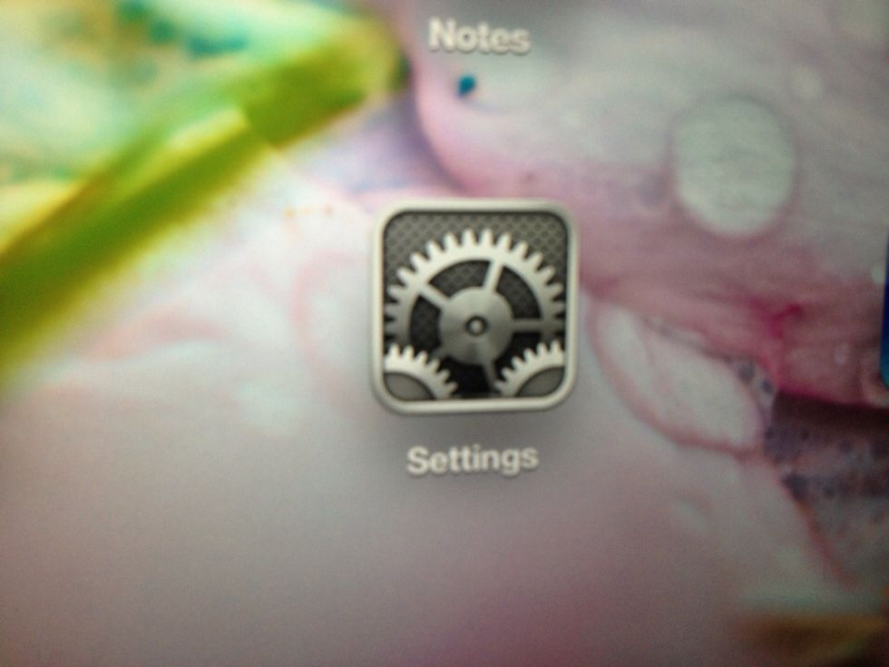 Go to the Settings app
