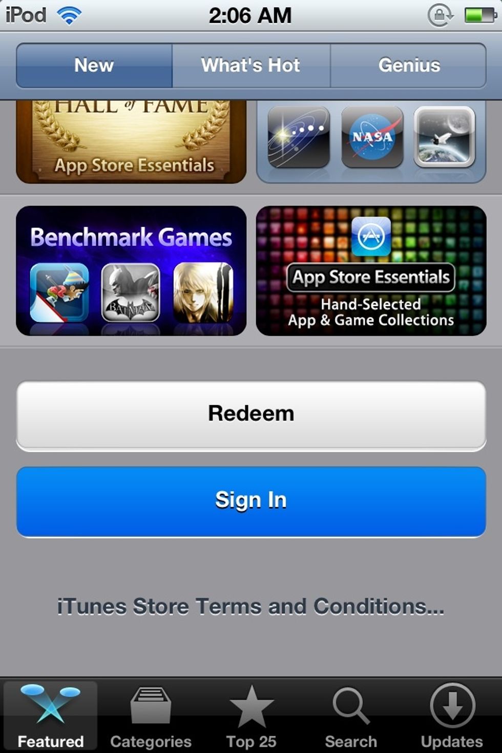 Go to the "Sign In" tab.