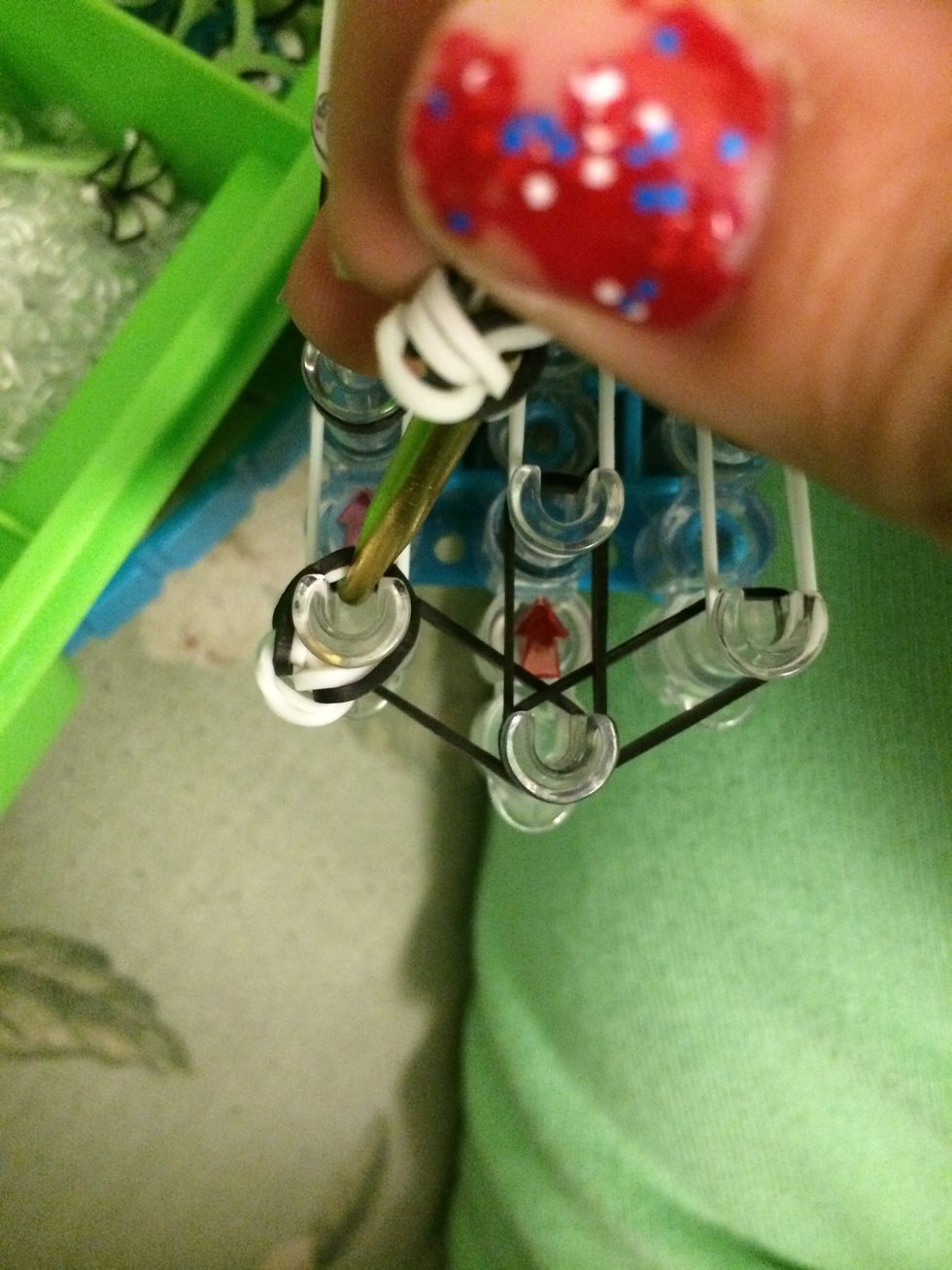 Go to the top of the head and place 1 ear here.