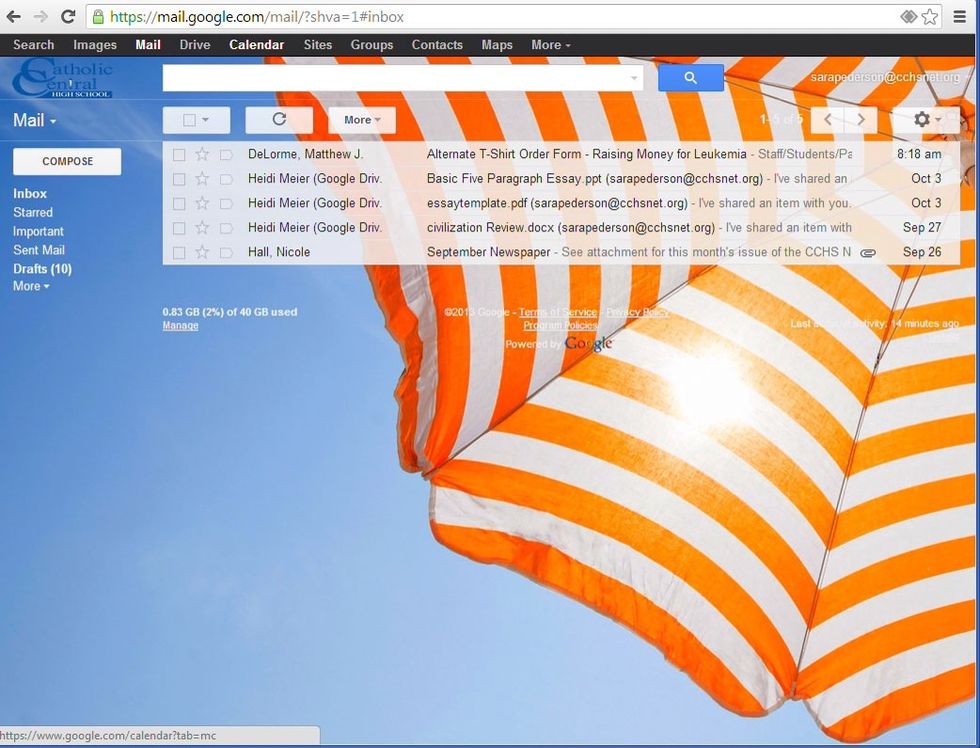 Go to your Calendar on the top of your gmail page.