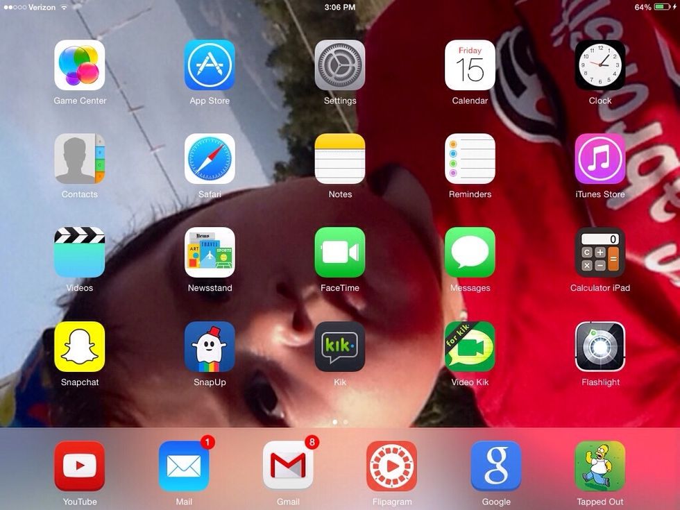 Go to your home page and tap on your App Store