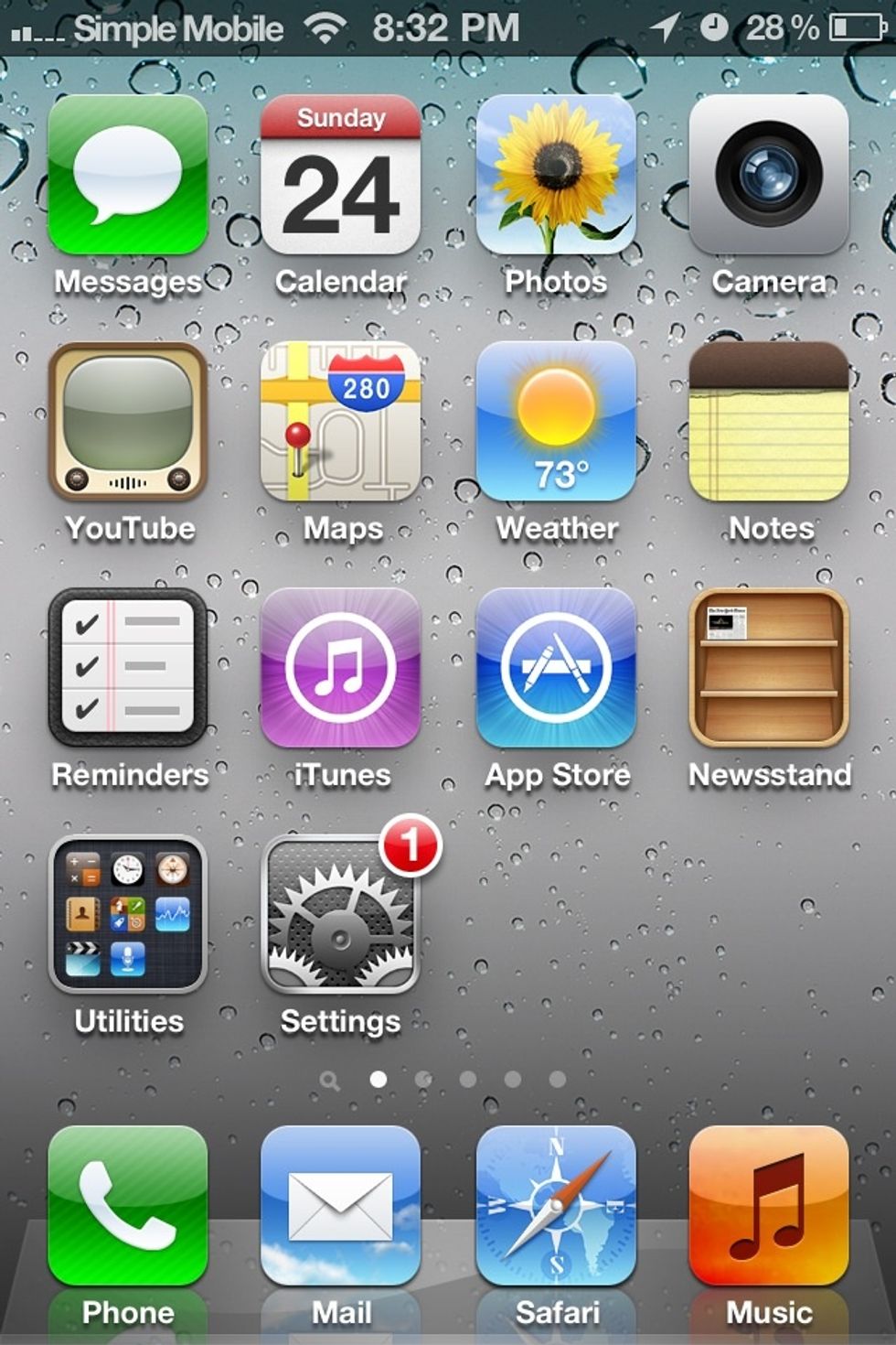 Go to your home page