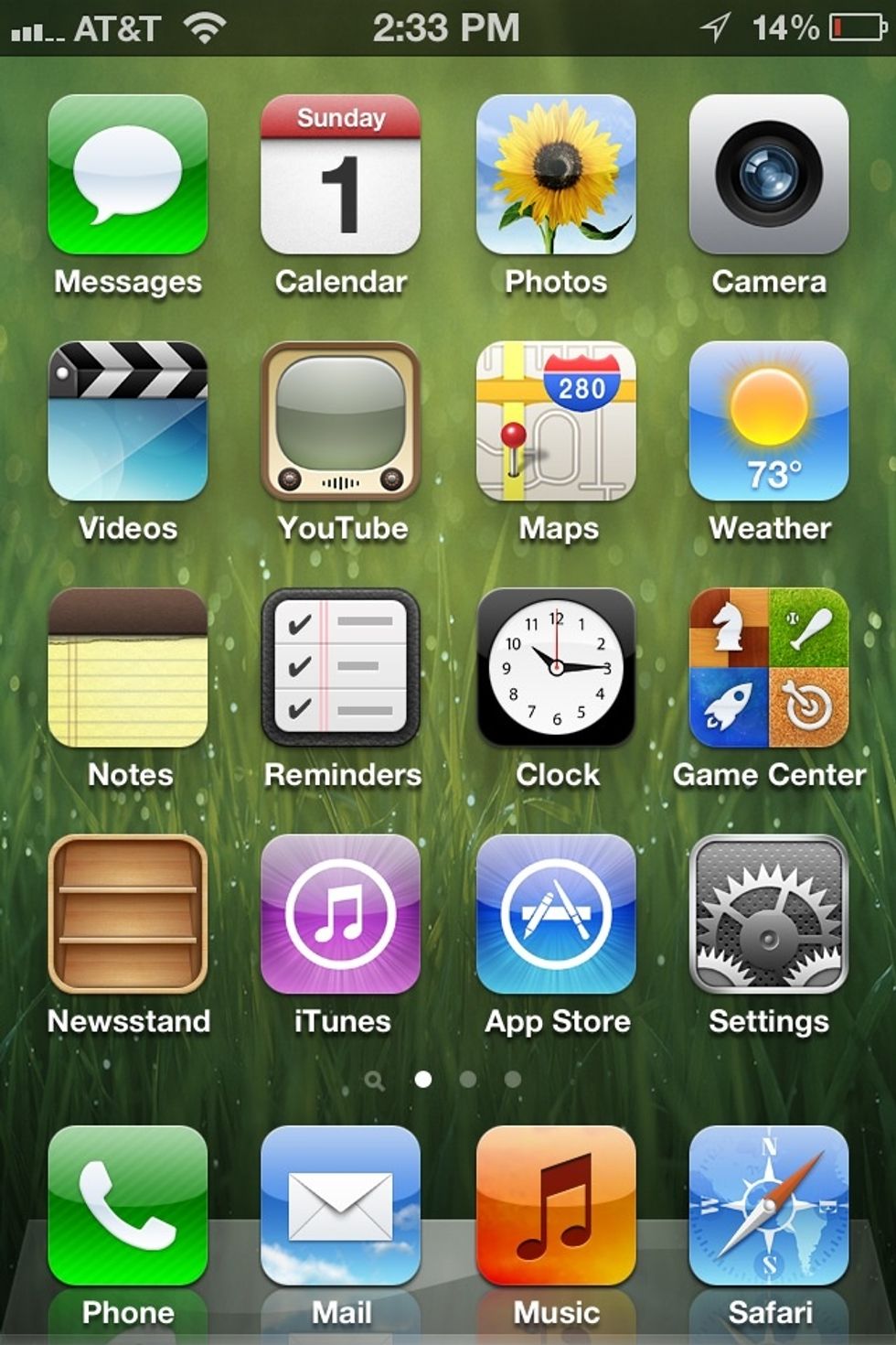 Go to your home screen and hit the, 'Settings' button.