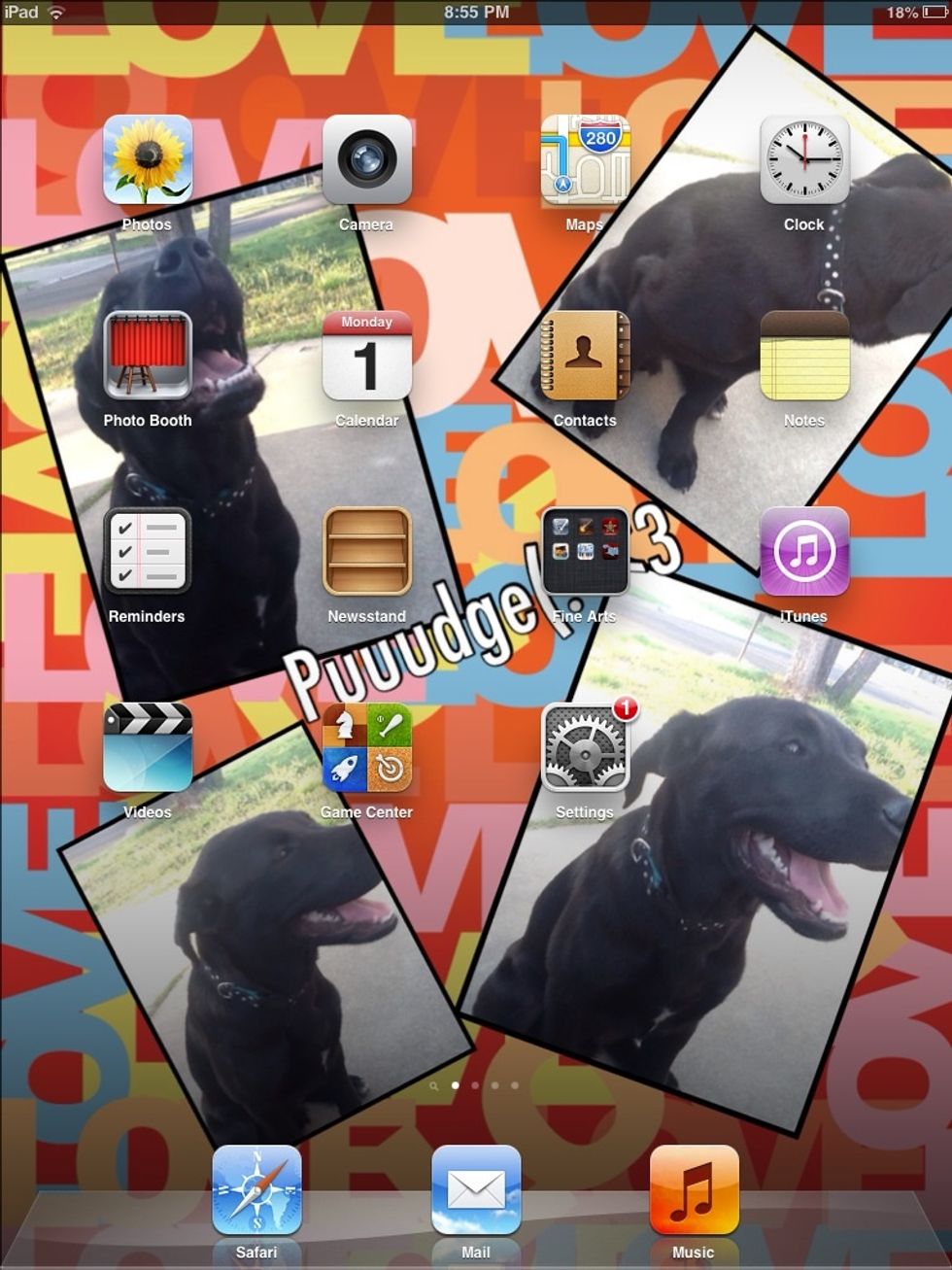 Go to your home screen & click settings