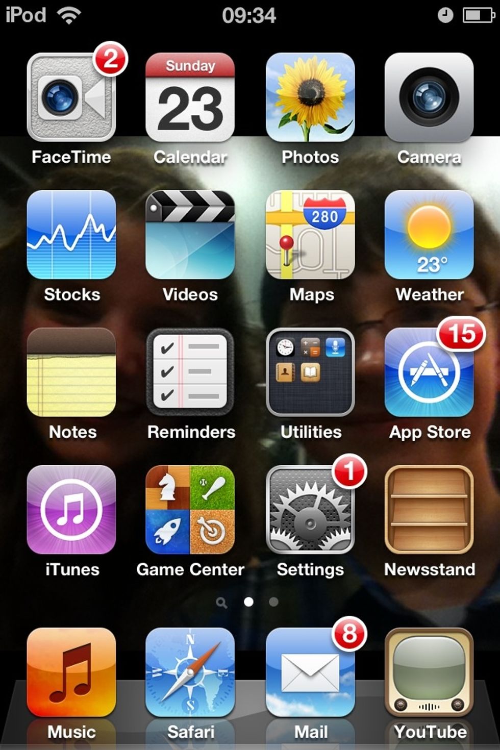 Go to your home screen. Then go into settings.