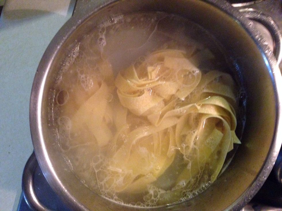 Go with the papardelle, for 7 min max