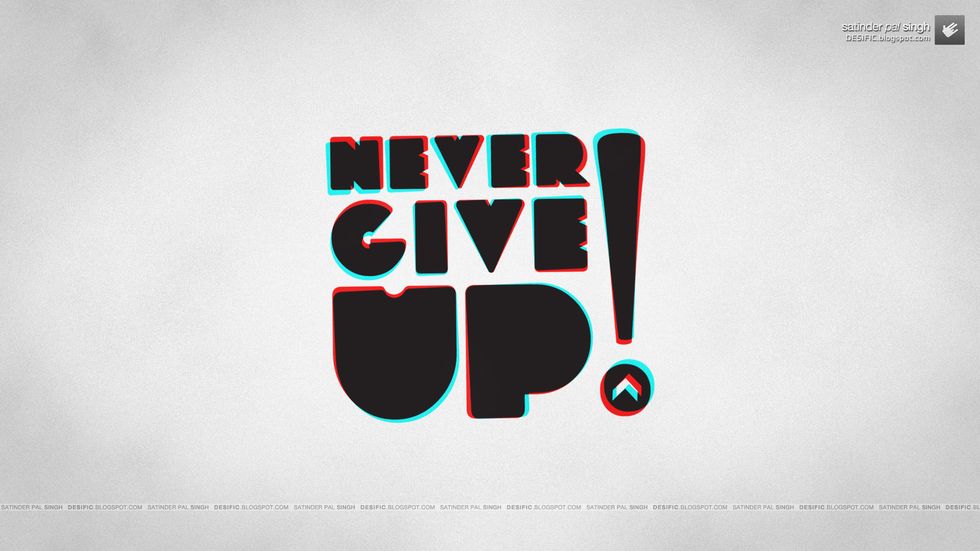 Goal #1- I will never give up. No matter how many times I hear "no", I will keep going until I achieve my goal.