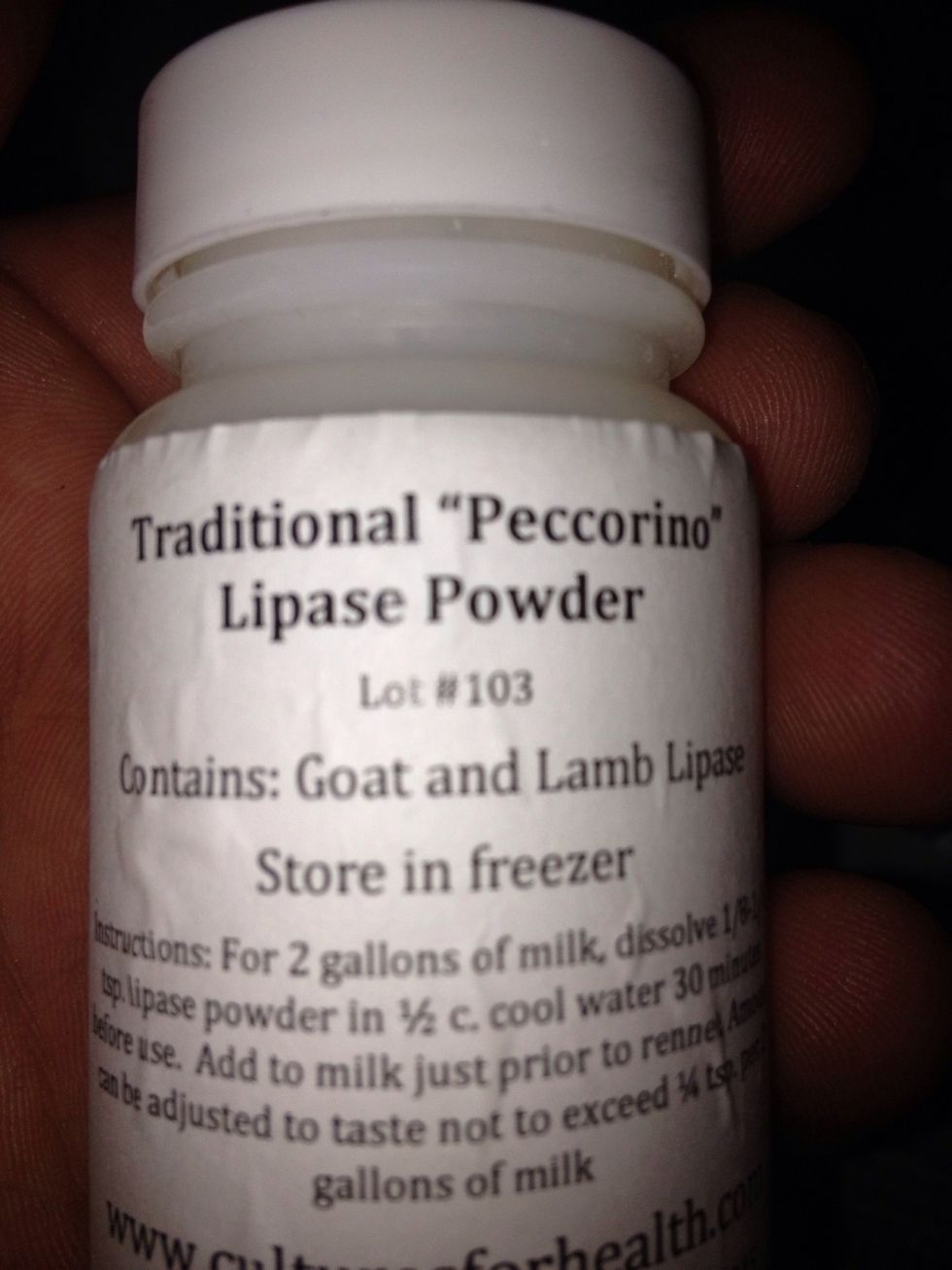 Goat and lamb lipase also ordered online. You can use live cultured buttermilk..so I've heard. This is what gives feta that great taste!
