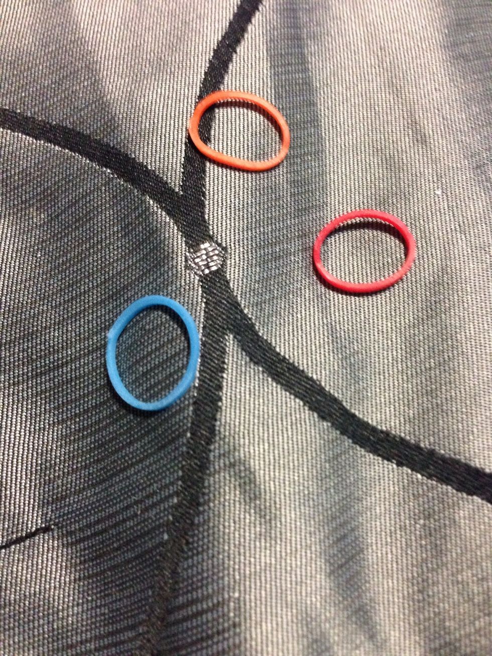 Going to need loom elastics. For beginners I would just use 1-3 colors for the pattern.