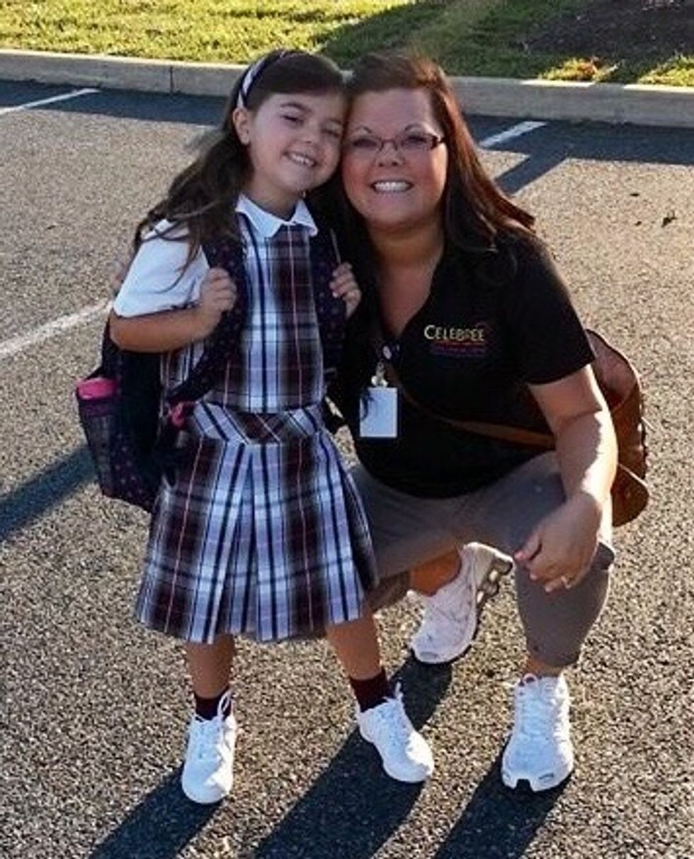 Going to school. Love those girls.