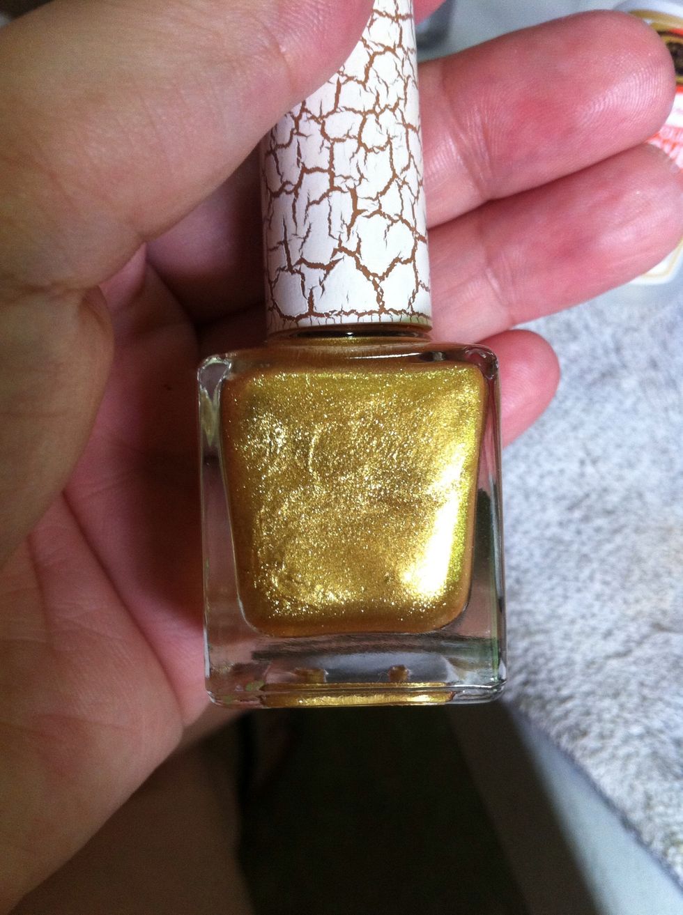 Gold (this is not crackling nail polish :)