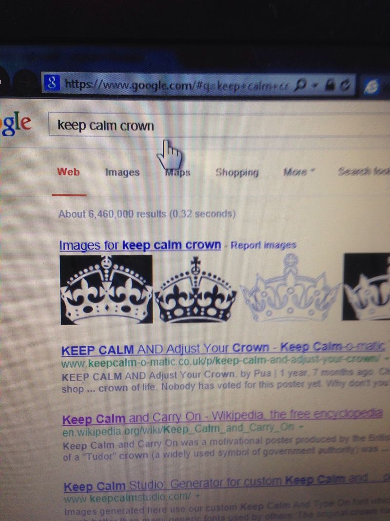 How to make a keep calm sign in ms word - B+C Guides, image size:800x1067