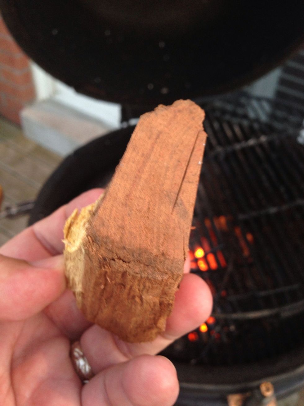 Got wood? Using mesquite here, this or hickory will do. A fruit wood won't be strong enough.