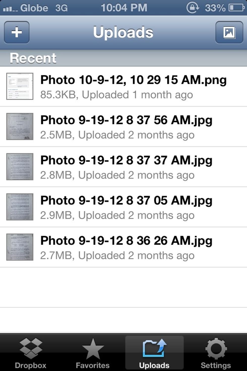 goto uploa tab. tap plus sign found on upper left