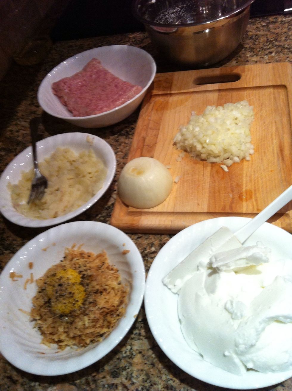 Grab a bowl.  You will be putting these ingredients together.