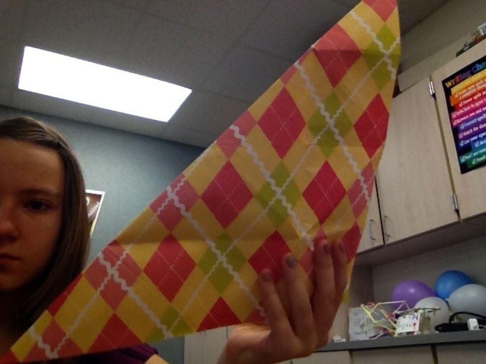 Grab a corner and fold it