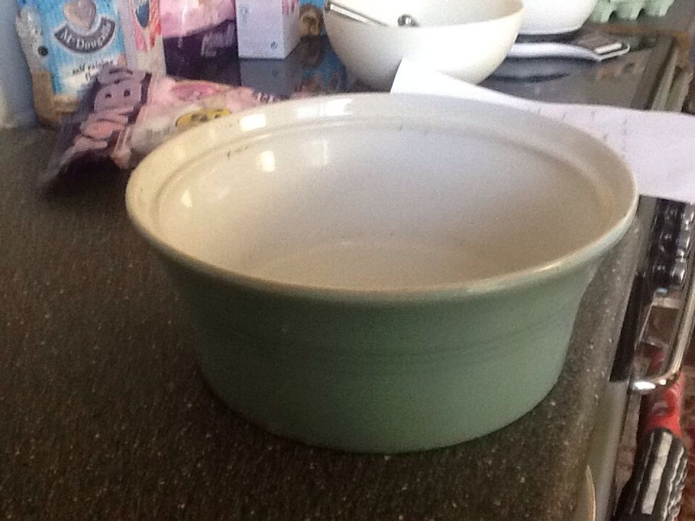 Grab a large microwaveable bowl.