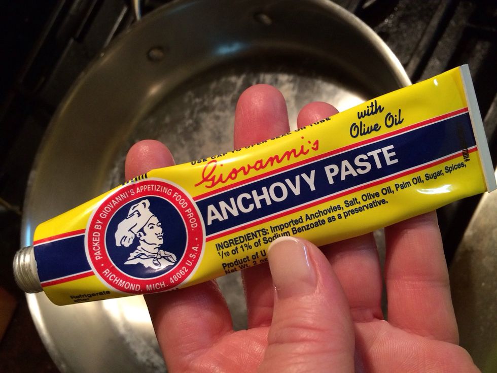 Grab a pan and anchovy paste.