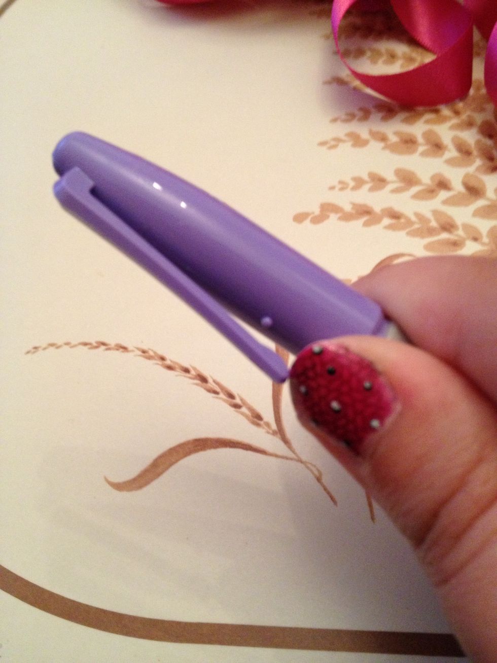 Grab a pen with a clip