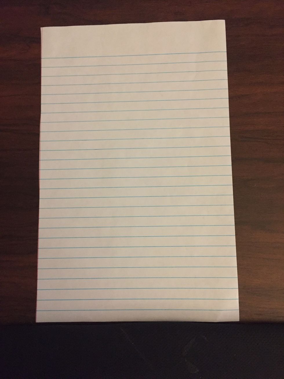 Grab a piece of paper-any kind works