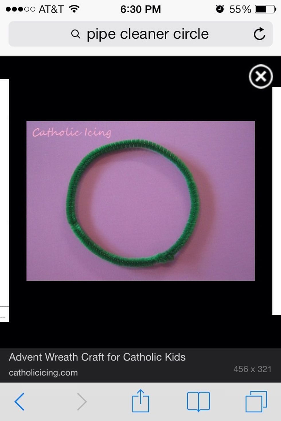 Grab a pipe cleaner of your favorite color.