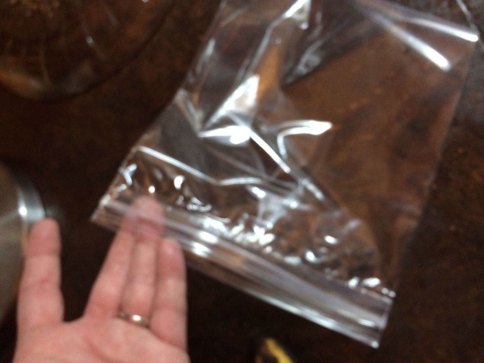 Grab a plastic baggie.