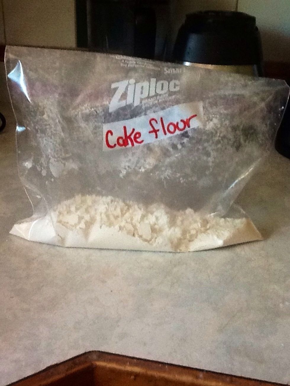 Grab a zip lock or glass jar and label it....I have a few mystery bags in my pantry. Try using this flour as half of your flour amount in your favourite recipes!! Enjoy!