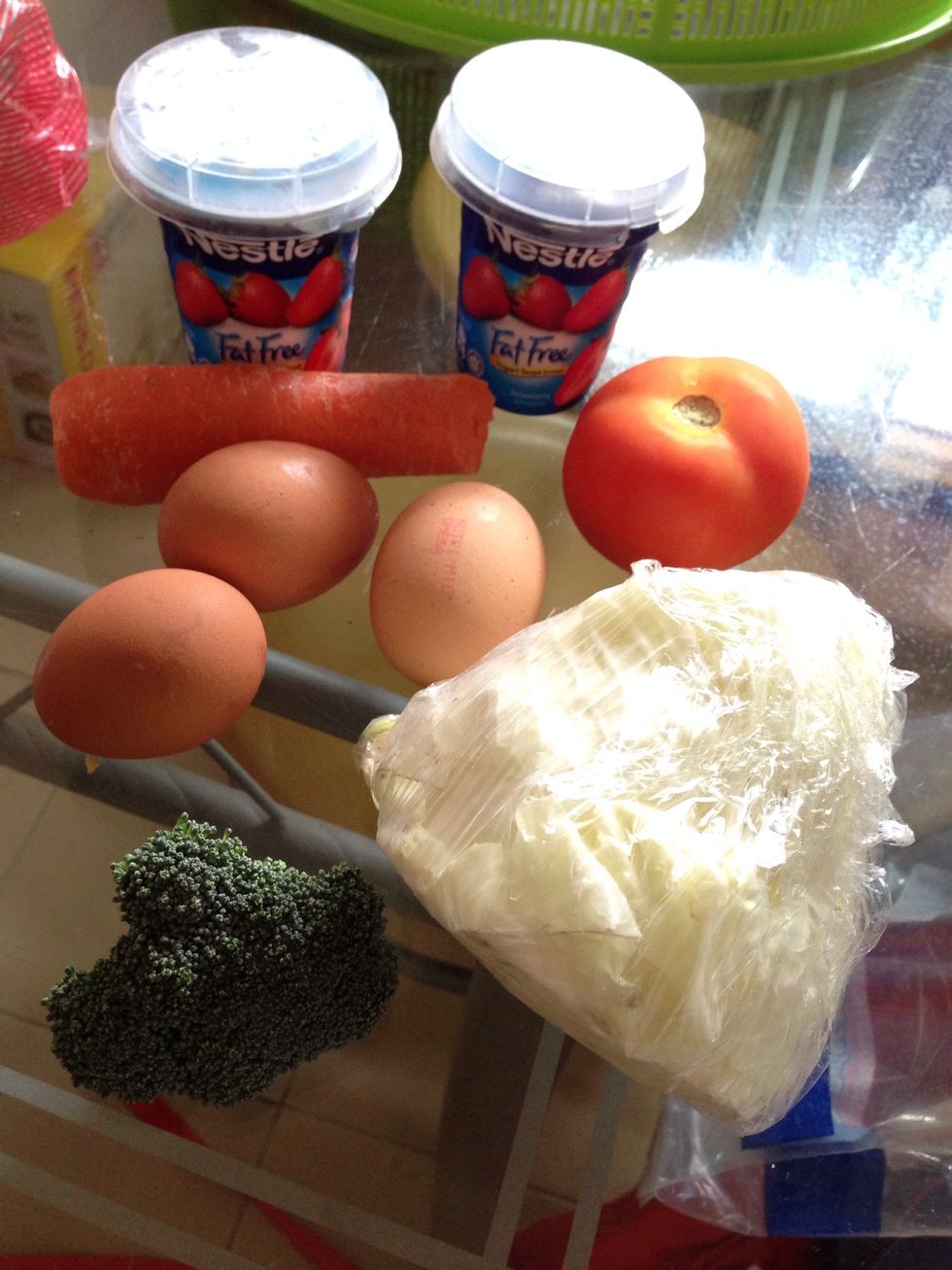 Grab all the supplies *cucumber is needed*