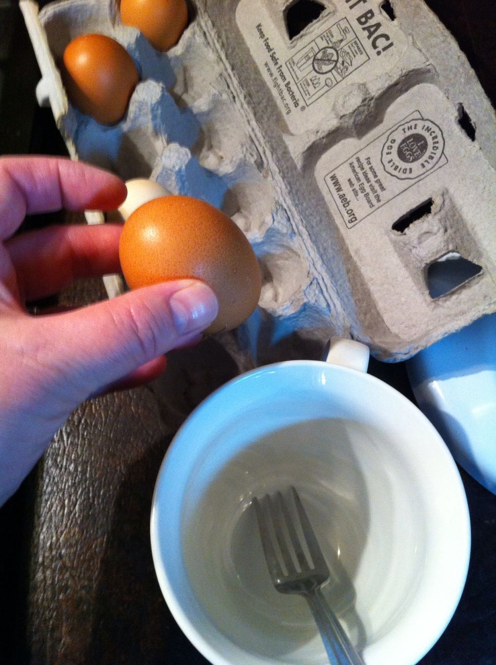 Grab an egg. Fresh is better!