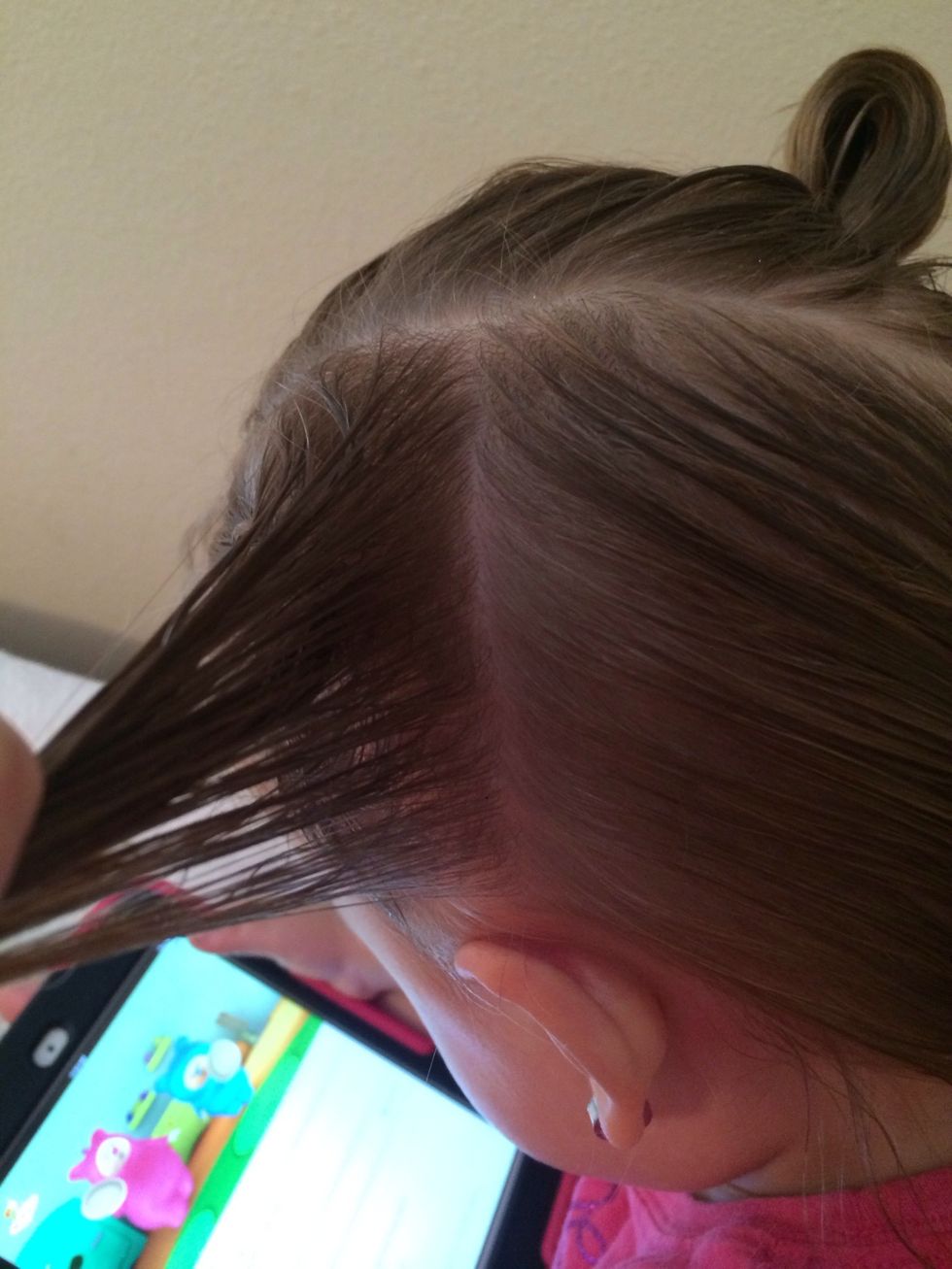 Grab another piece of hair