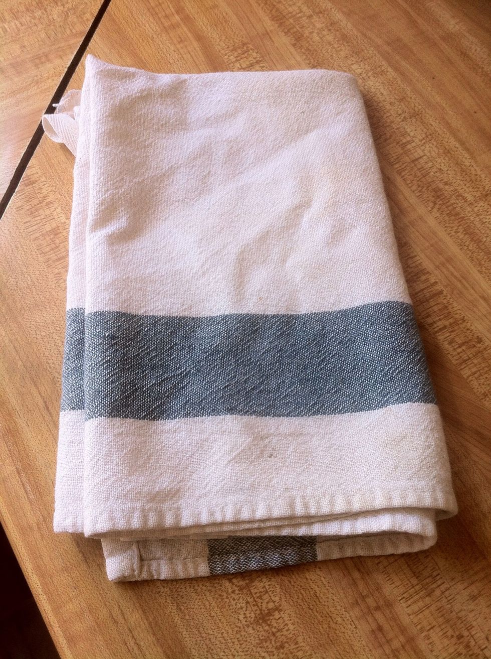 Grab any kind of small towel or washcloth