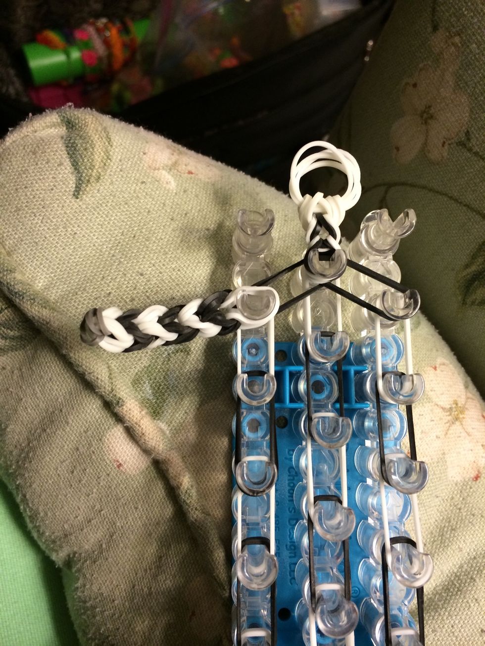 Grab one leg and put it here