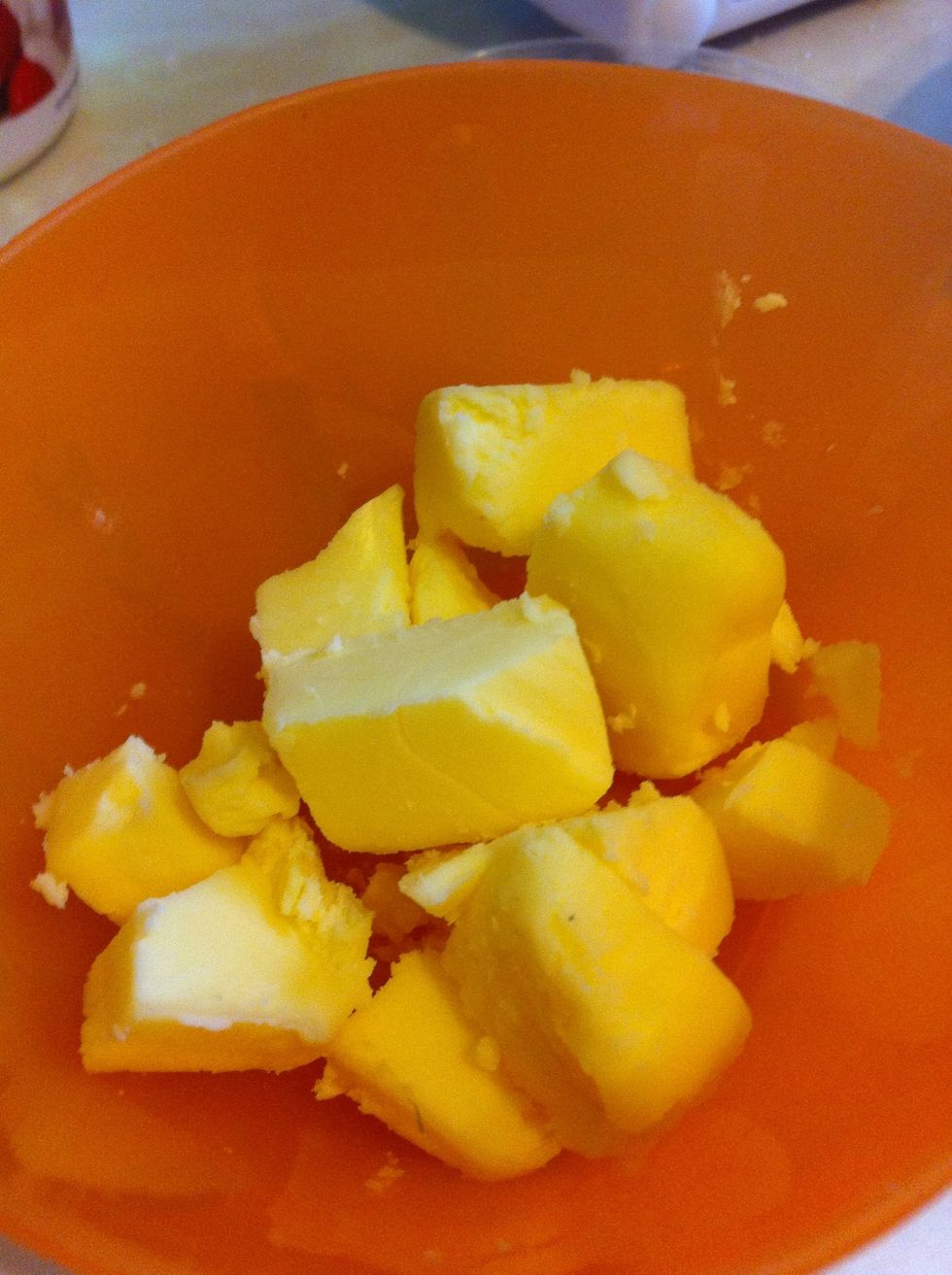 Grab some butter, 25g worth and...
