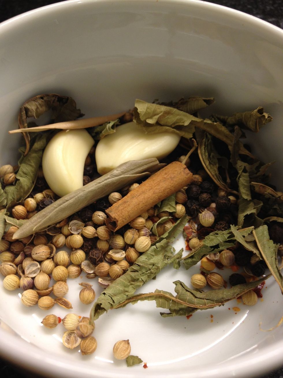 Grab some spices and garlic.