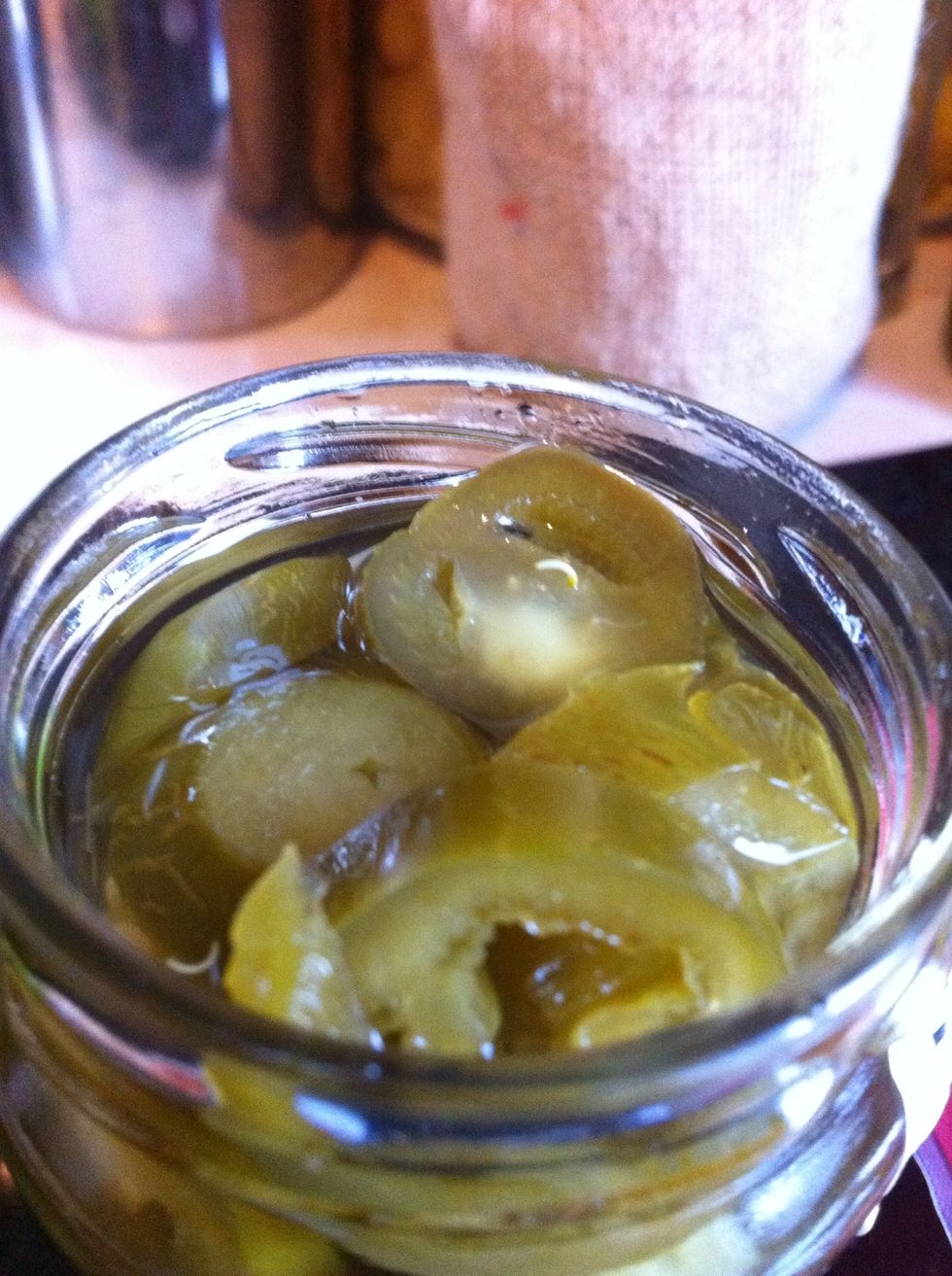 grab some thing hot like jalapenos or tabasco or a sliced up red chilli
