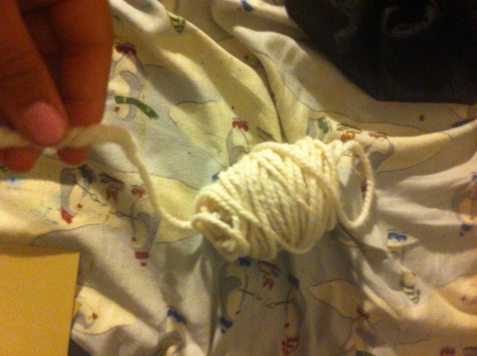 Grab some white yarn.