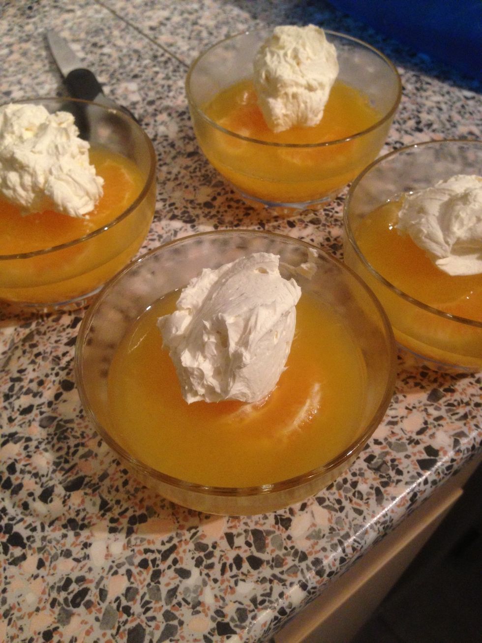 Grab the chocolate shavings and sprinkle on top.