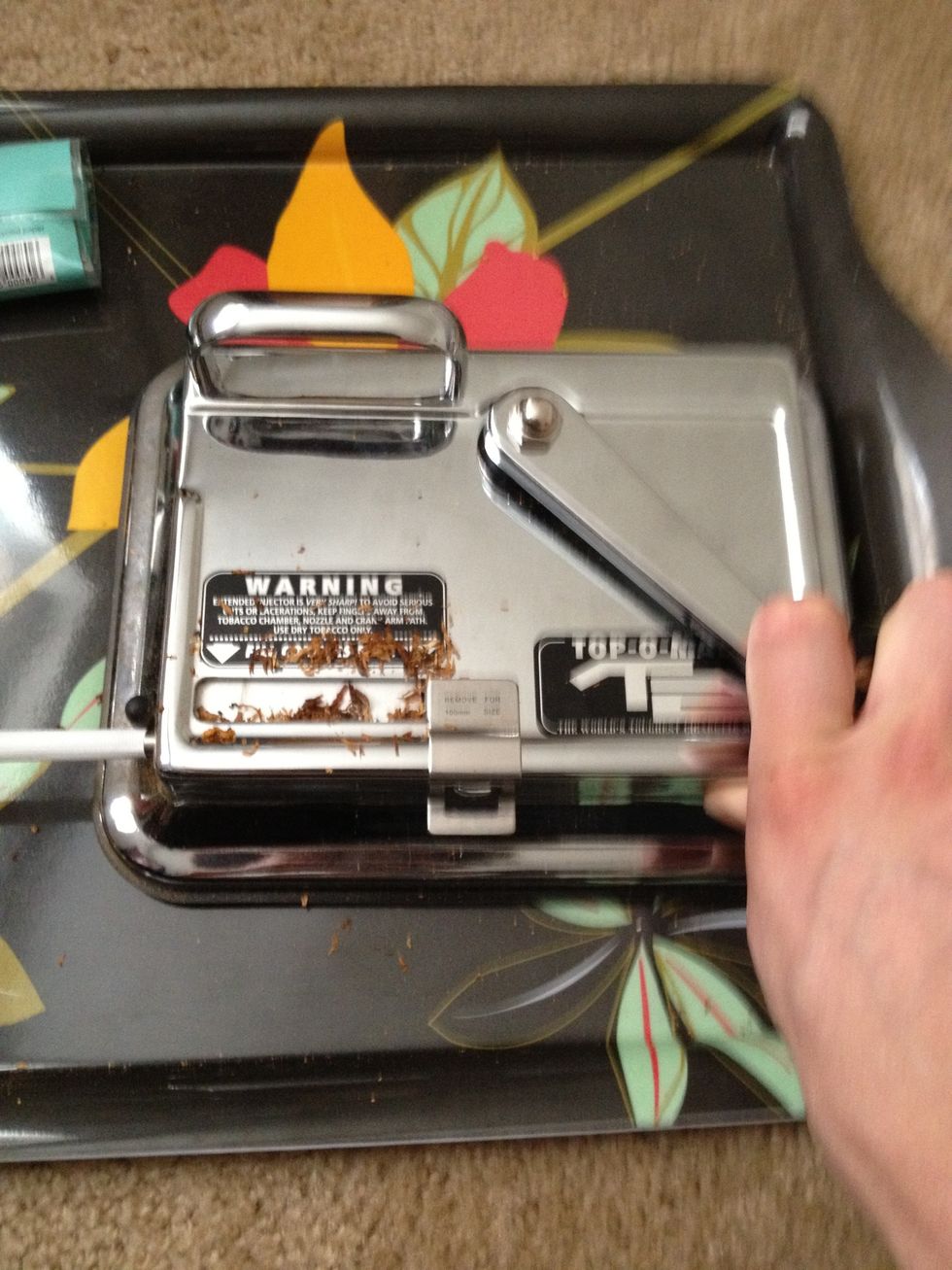 Grab the crank arm and let her rip! (Make sure to use two hands unlike what I am doing! It is a lot easier to do)