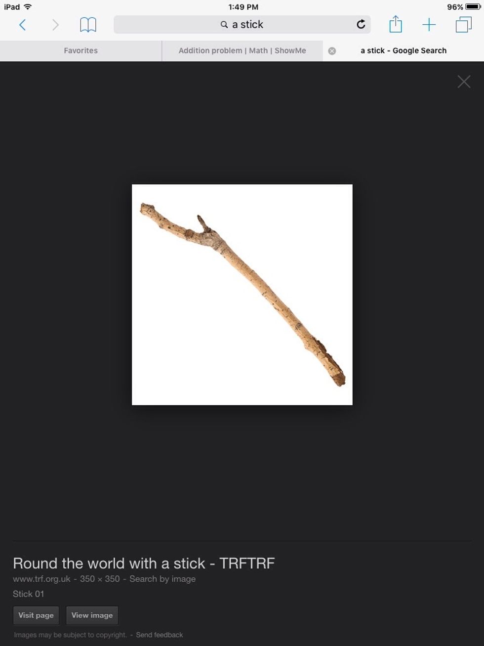 Grab the stick.