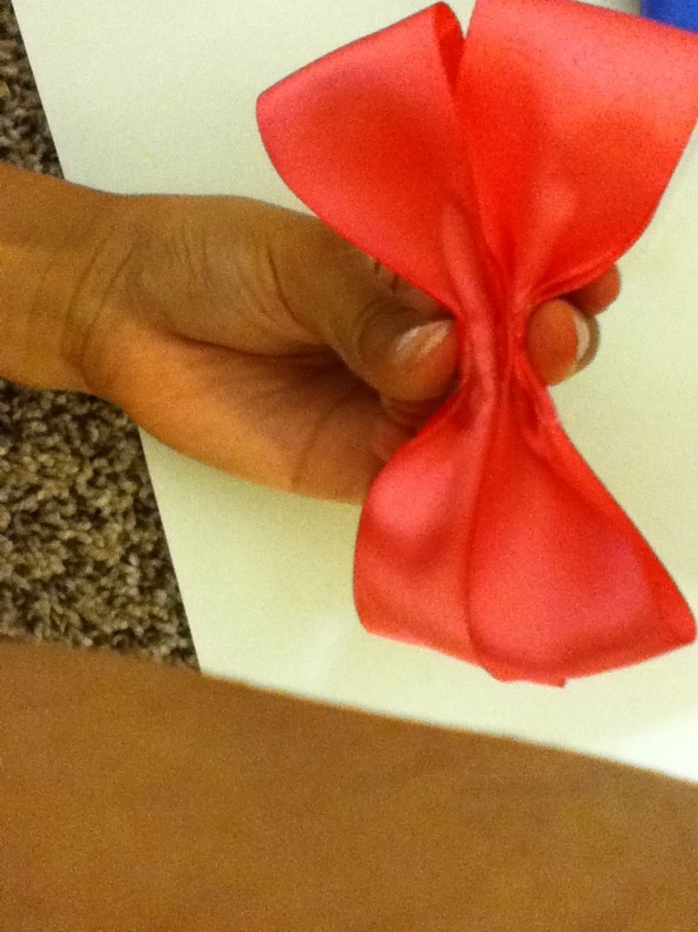 Grab the two peices and glue them together only in the middle