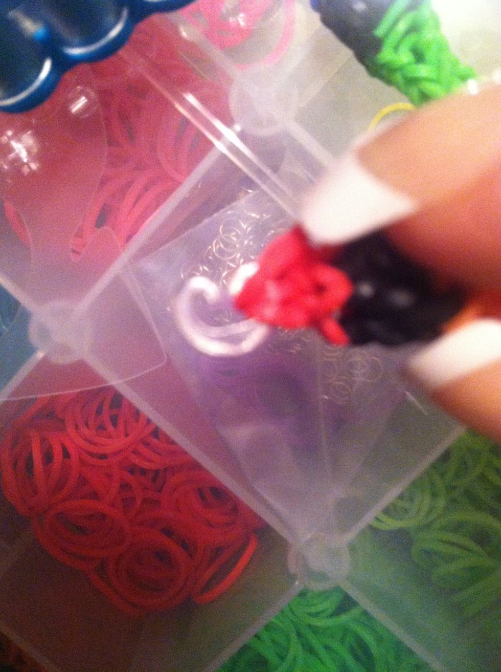 Grab your "c" clip that was on the other end of your bracelet