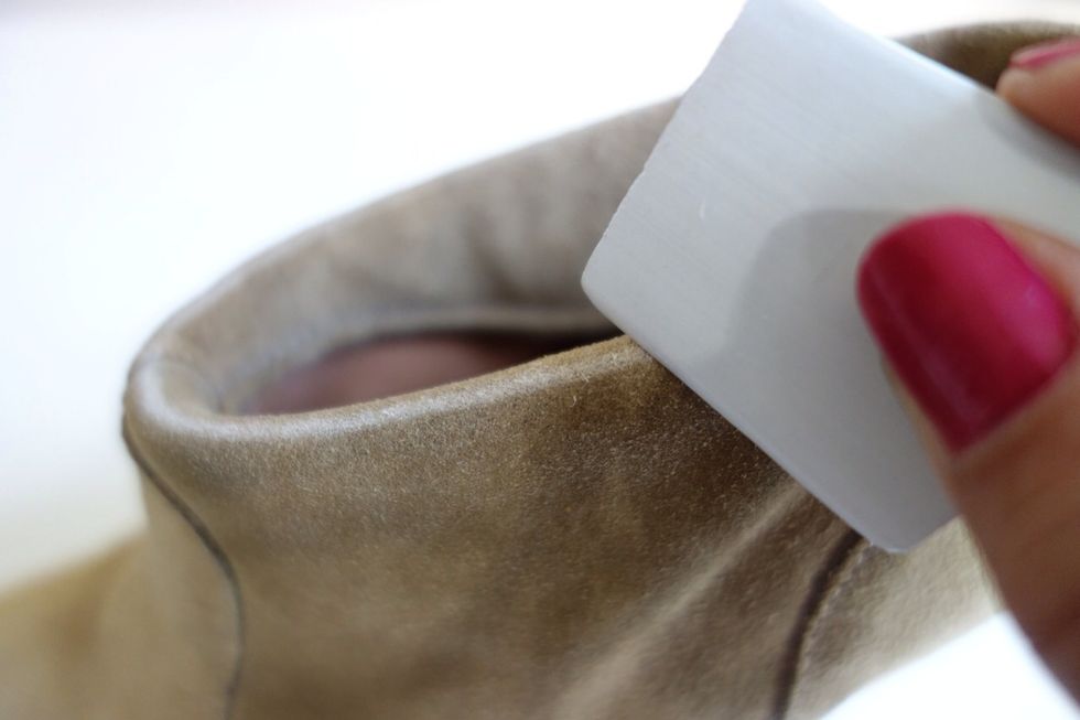 Grab your chalk and start marking along the top.