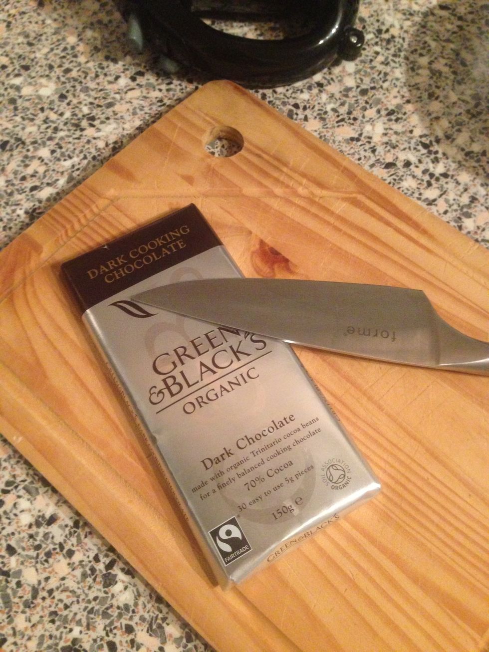 Grab your chocolate from the fridge.