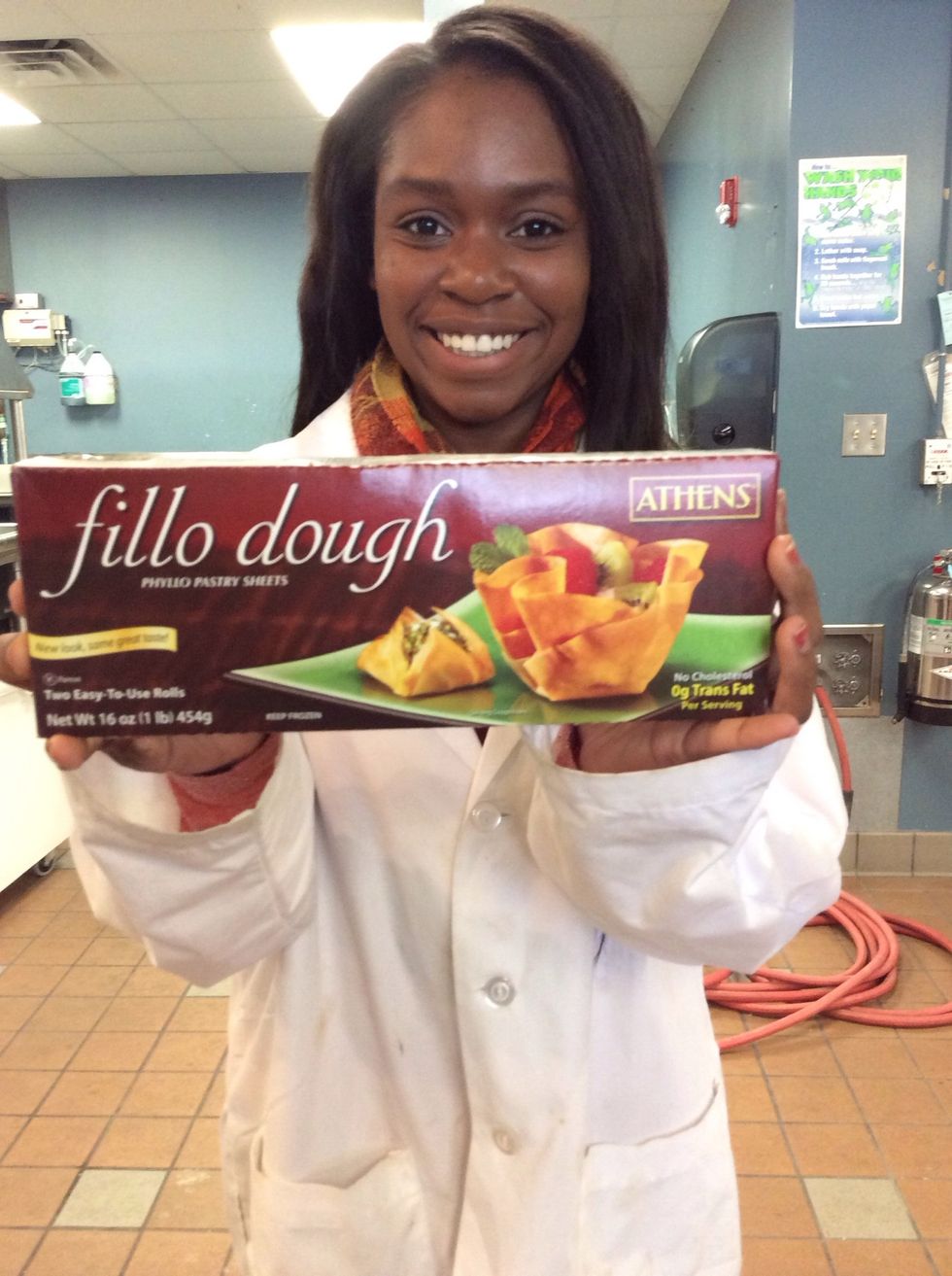 Grab your defrosted phyllo dough